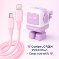 Combo UGREEN Pink Edition — Carga con Estilo.